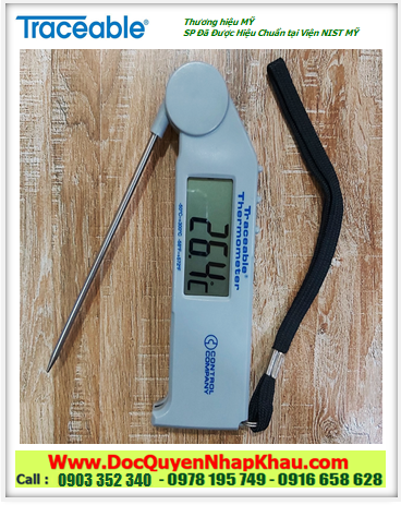 Traceable 4272, Nhiệt kế Que thăm nhiệt Thực phẩm MinMax với dải đo –50 đến 300°C Traceable @ 4272 Flip-Stick™® Thermometer 